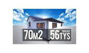 Nowoczesny dom 70m2 za 56 tys. zł pod klucz. Marzenie o własnym domu bez pozwolenia staje się rzeczywistością.