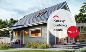Nowoczesny dom do 70m2 z tarasem i dużymi oknami. Idealny dla rodziny szukającej funkcjonalności i komfortu.