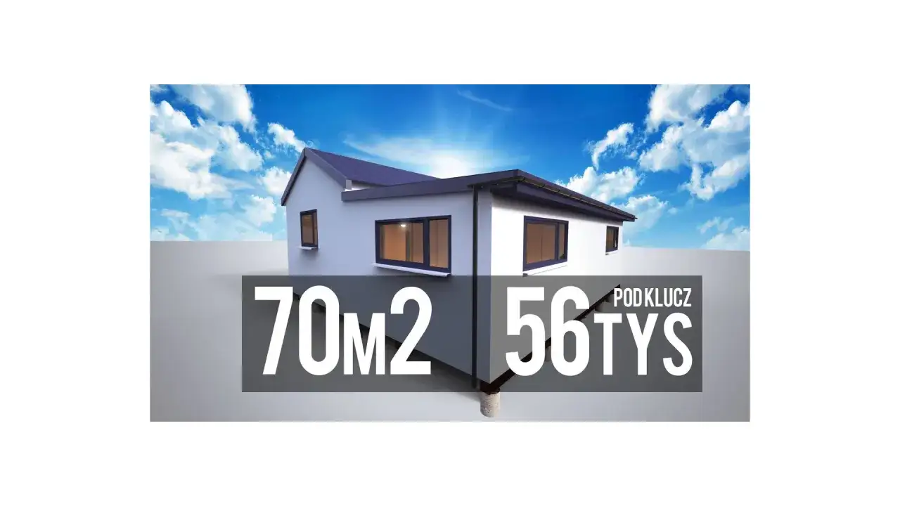 Nowoczesny dom 70m2 za 56 tys. zł