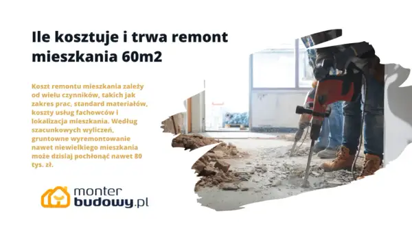 Ile kosztuje kapitalny remont mieszkania 60m2? Sprawdź, od czego zależy cena i jak przygotować się na wydatki.